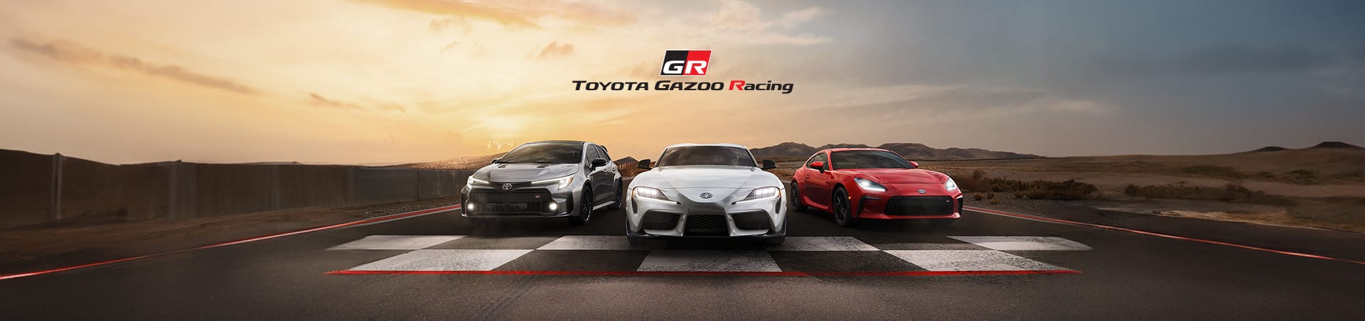Toyota GR vehicles on track